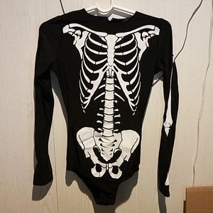 Skeleton Leotard, Size Small 💀
